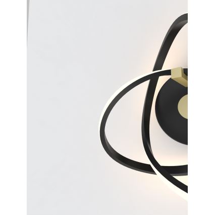 Wofi 4134-104 - LED väggbelysning INDIGO LED/14W/230V svart/guld
