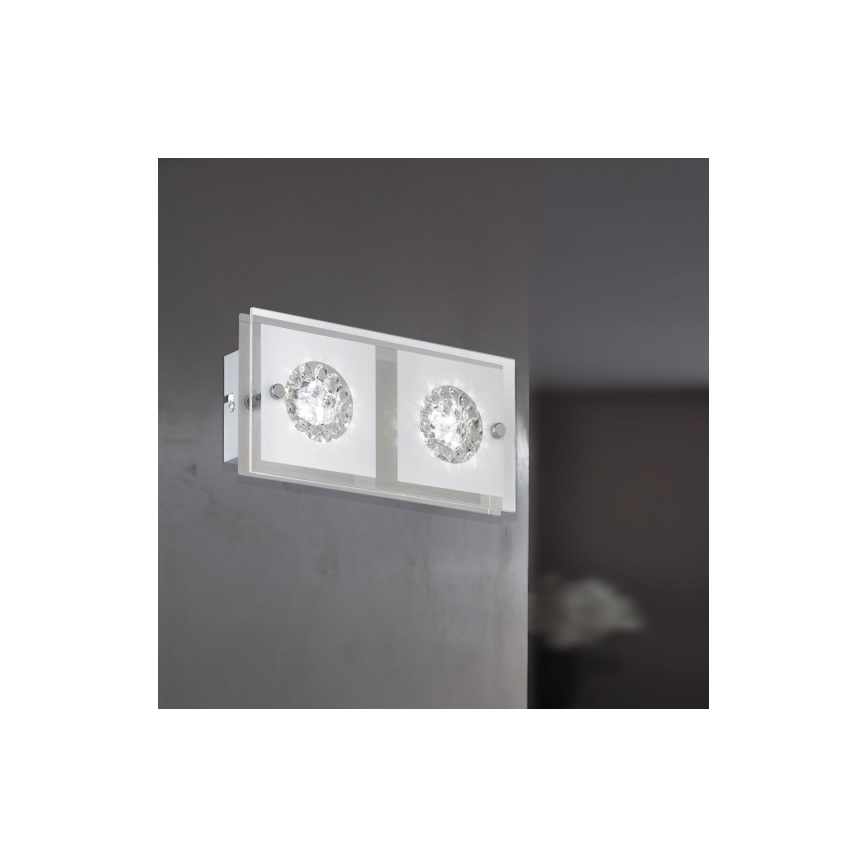 Wofi 4272.02.01.0000 - LED vägglampa  REIMS 2xLED/4W/230V