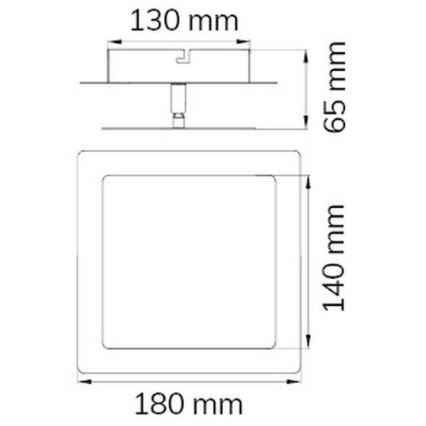 Wofi 451401709000 - LED väggbelysning FEY LED/8W/230V matt krom