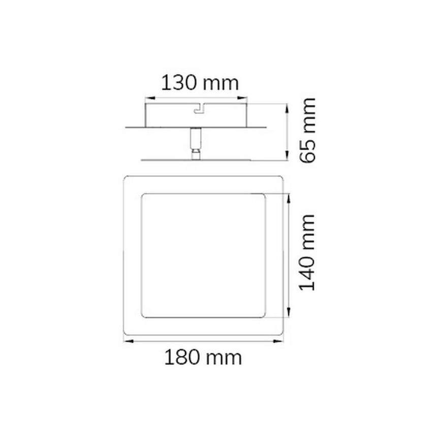 Wofi 451401709000 - LED väggbelysning FEY LED/8W/230V matt krom