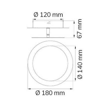 Wofi 451701709000 - LED väggbelysning SLIGO LED/6W/230V matt krom