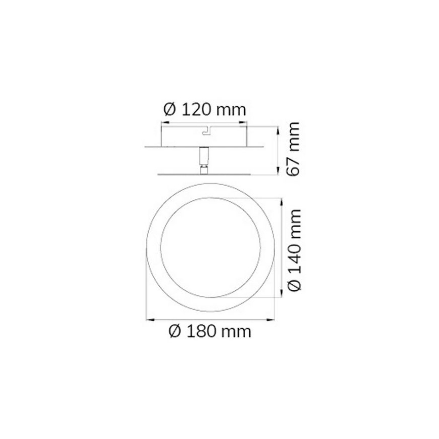 Wofi 451701709000 - LED väggbelysning SLIGO LED/6W/230V matt krom