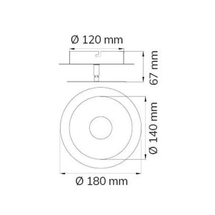 Wofi 451901709000 - LED väggbelysning AFIR LED/6W/230V matt krom