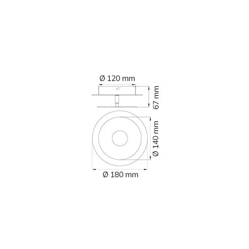 Wofi 451901709000 - LED väggbelysning AFIR LED/6W/230V matt krom