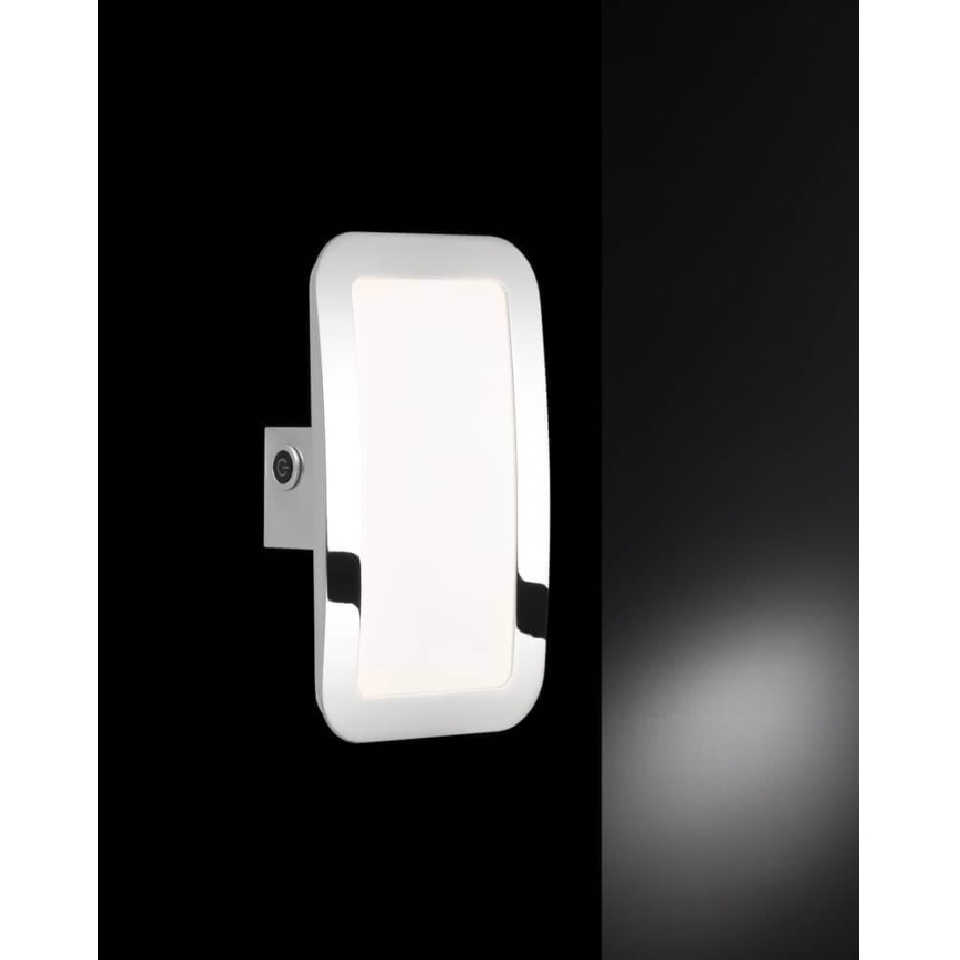 Wofi 4526.01.01.6000 - LED ljusreglerad vägglampa SAGA LED/8W/230V