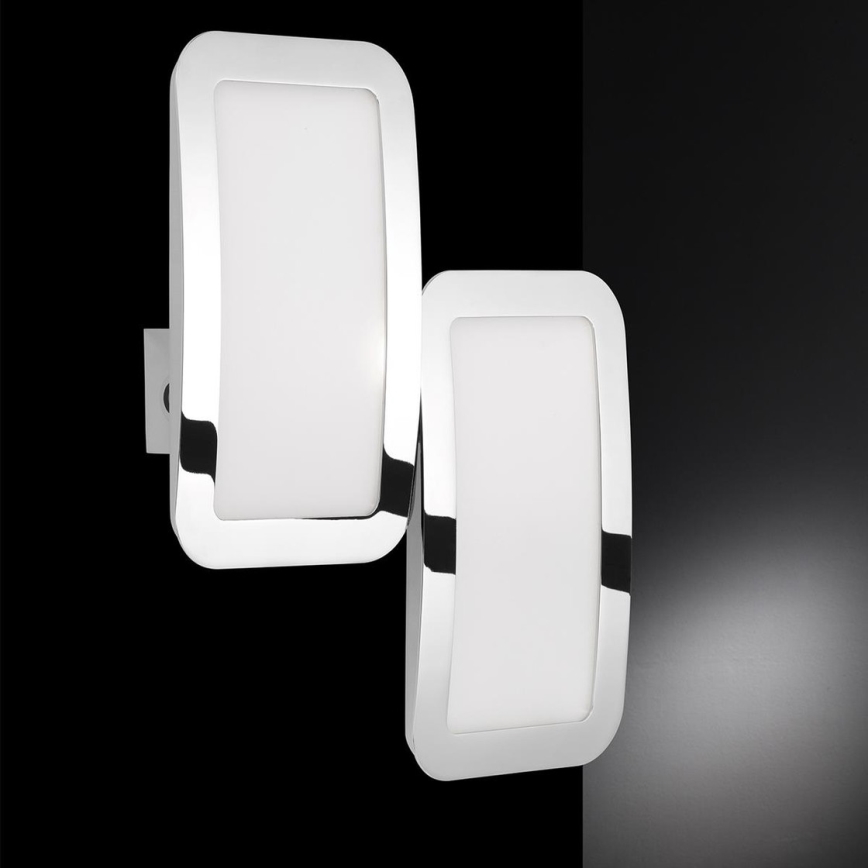 Wofi 4526.02.01.6000 - KIT 2x LED ljusreglerad vägglampa SAGA LED/8W/230V