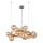 Wofi 5014-1501W - LED ljuskrona med textilsladd VILLA 15xG9/3W/230V guld