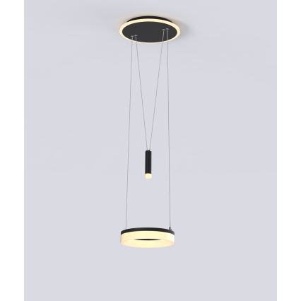 Wofi 6054-302 - LED dimbar taklampa JESSE LED/15,5W/230V svart