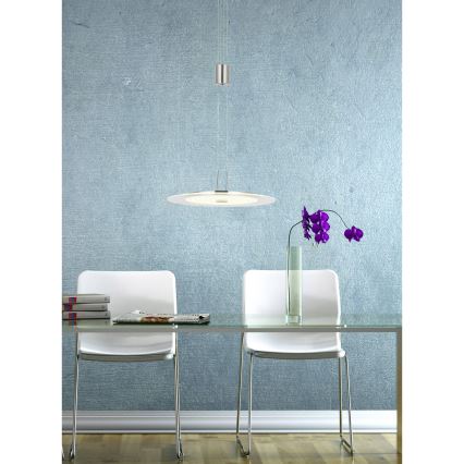Wofi 6120.01.54.0000 - LED ljusreglerad ljuskrona på textilsladd ROMA LED/21,6W/230V