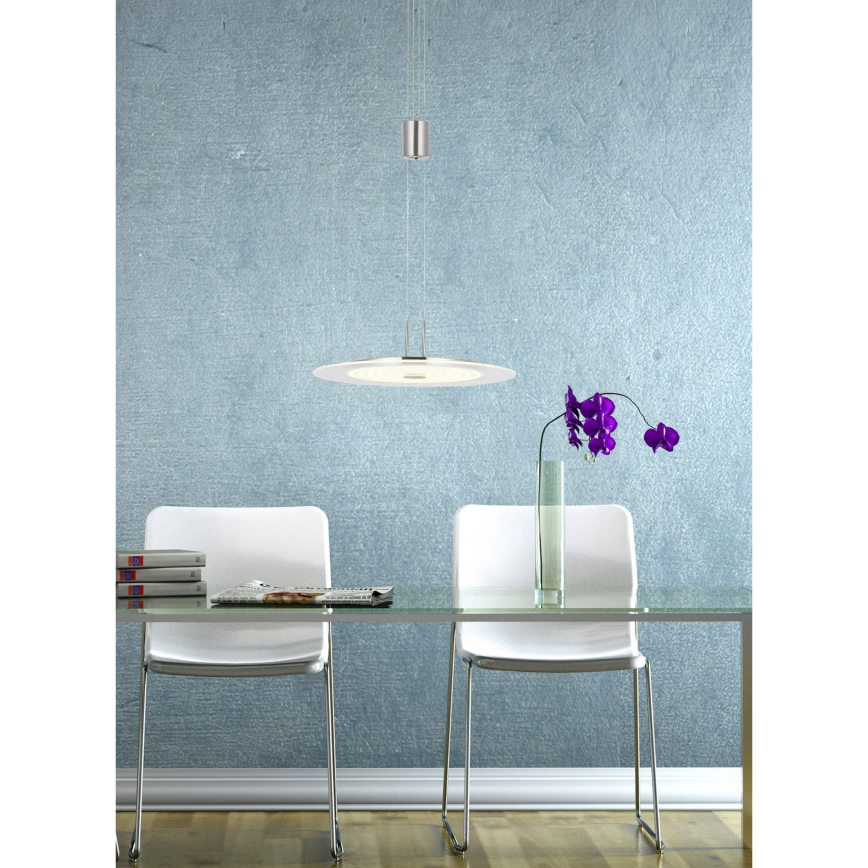 Wofi 6120.01.54.0000 - LED ljusreglerad ljuskrona på textilsladd ROMA LED/21,6W/230V