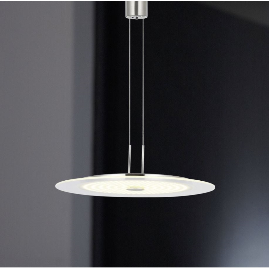 Wofi 6120.01.54.0000 - LED ljusreglerad ljuskrona på textilsladd ROMA LED/21,6W/230V