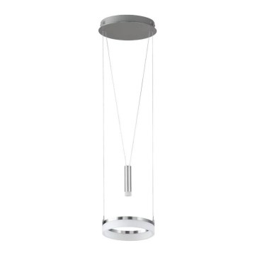 Wofi 6263.02.54.6250 - LED ljusreglerad ljuskrona på textilsladd JETTE LED/10W/230V + LED/1W