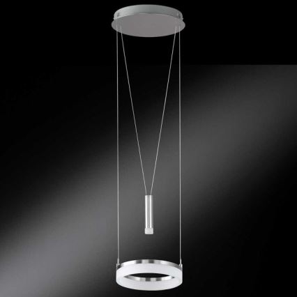 Wofi 6263.02.54.6250 - LED ljusreglerad ljuskrona på textilsladd JETTE LED/10W/230V + LED/1W