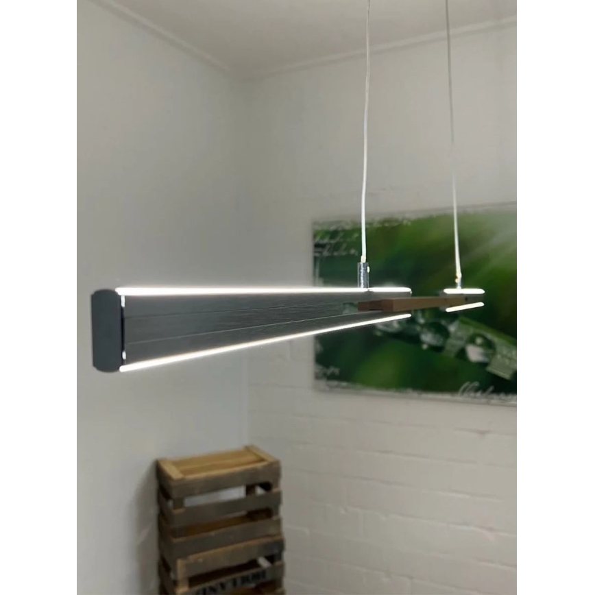 Wofi 6266.01.63.9300 - LED ljuskrona med upphängningsrem KIT LED/32W/230V