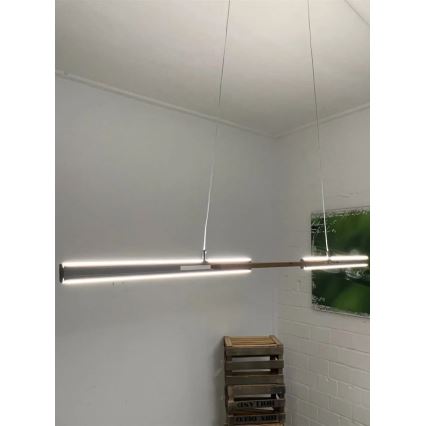 Wofi 6266.01.63.9300 - LED ljuskrona med upphängningsrem KIT LED/32W/230V
