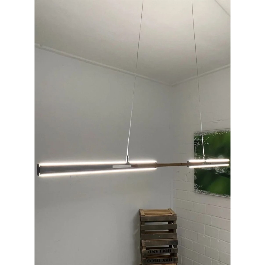 Wofi 6266.01.63.9300 - LED ljuskrona med upphängningsrem KIT LED/32W/230V