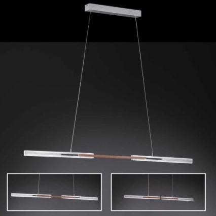 Wofi 6266.01.63.9300 - LED ljuskrona med upphängningsrem KIT LED/32W/230V