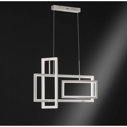 Wofi 6531.03.64.8000 - LED ljusreglerad ljuskrona på textilsladd VISO LED/87W/230V