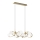 Wofi 7014-1401 - LED ljuskrona med textilsladd NANCY 14xG9/3,5W/230V guld/vit
