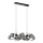 Wofi 7014-1405 - LED ljuskrona med textilsladd NANCY 14xG9/3,5W/230V svart/skinande krom