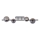 Wofi 7014-405W - LED ytmonterad ljuskrona VILLA 4xG9/3W/230V svart