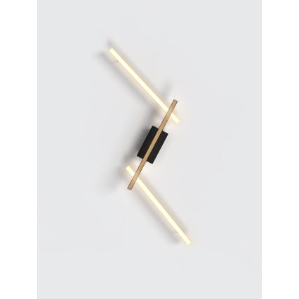 Wofi 7021-306 - LED ljusreglerad vägglampa RIMINI LED/40W/230V brun/svart