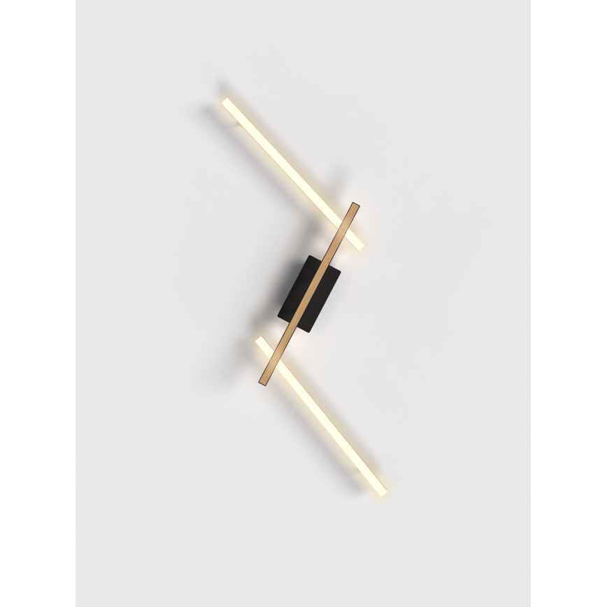 Wofi 7021-306 - LED ljusreglerad vägglampa RIMINI LED/40W/230V brun/svart
