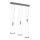 Wofi 7263.06.54.6000 - LED dimbar taklampa JETTE 3xLED/7,5W/230V + 3xLED/1W