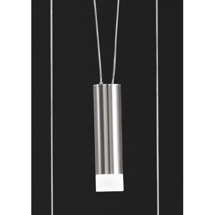 Wofi 7263.06.54.6000 - LED ljusreglerad ljuskrona på textilsladd JETTE 3xLED/7,5W/230V + 3xLED/1W