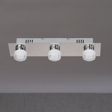 Wofi 7848.03.54.0044 -LED badrumstakbelysning  LORIENT 3xLED/4W/230V IP23