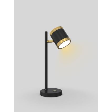 Wofi 8003-104S - LED Dimbar bordslampa TOULOUSE LED/10W/230V svart/guld