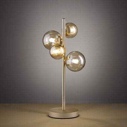 Wofi 8014.04.14.9000 - LED Bordslampa VILLA 4xG9/3W/230V guld