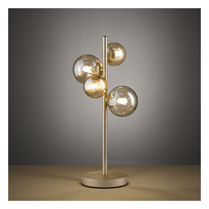 Wofi 8014.04.14.9000 - LED bordslampa VILLA 4xG9/3W/230V gyllene