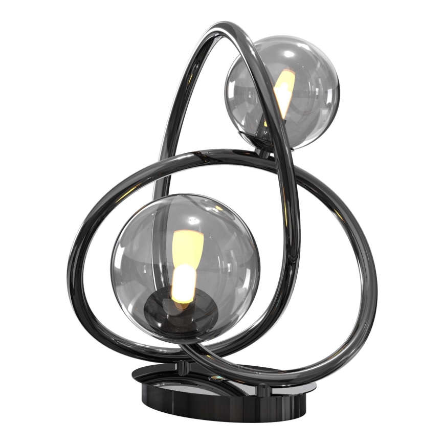 Wofi 8014-205 - LED bordslampa NANCY 2xG9/3,5W/230V svart/skinande krom