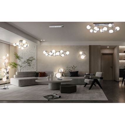 Wofi 8014-207 - LED bordslampa NANCY 2xG9/3,5W/230V skinande krom