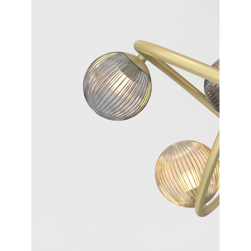 Wofi 8015-204 - LED bordslampa METZ 2xG9/3,5W/230V guld/grå