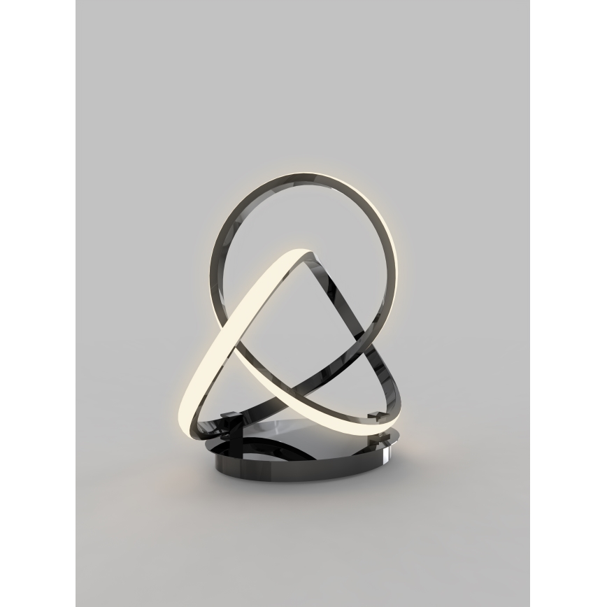 Wofi 8134-105 - LED Dimbar bordslampa med touch INDIGO LED/10,5W/230V svart/skinande krom