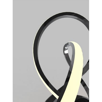 Wofi 8134-105 - LED Dimbar bordslampa med touch INDIGO LED/10,5W/230V svart/skinande krom