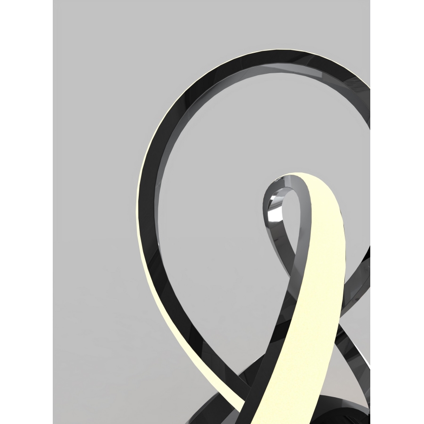 Wofi 8134-105 - LED Dimbar bordslampa med touch INDIGO LED/10,5W/230V svart/skinande krom