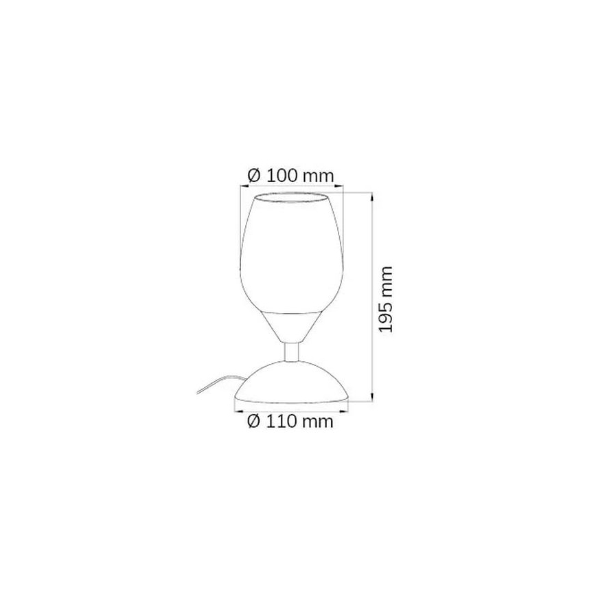 Wofi 814101640500 - Dimbar touch bordslampa FLAME 1xE14/60W/230V