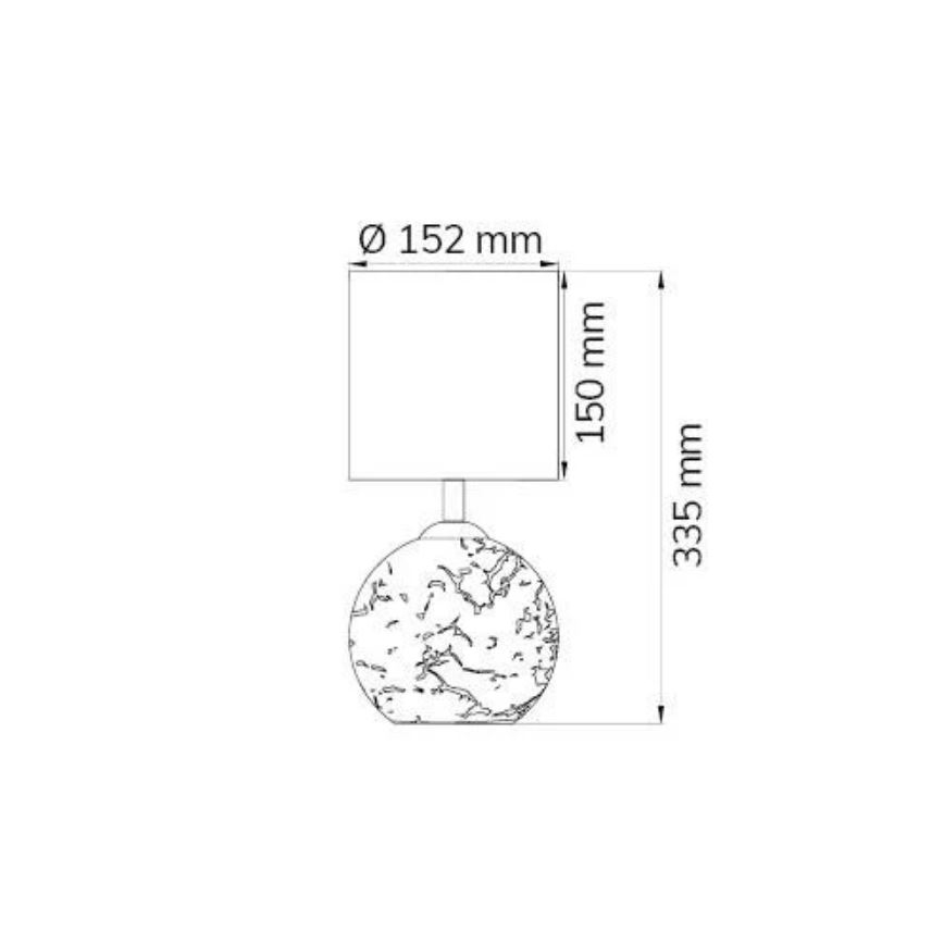 Wofi 8149.02.13.6012 - Bordslampa CARMEN 1xE14/40W/230V + 1xG9/10W gyllene