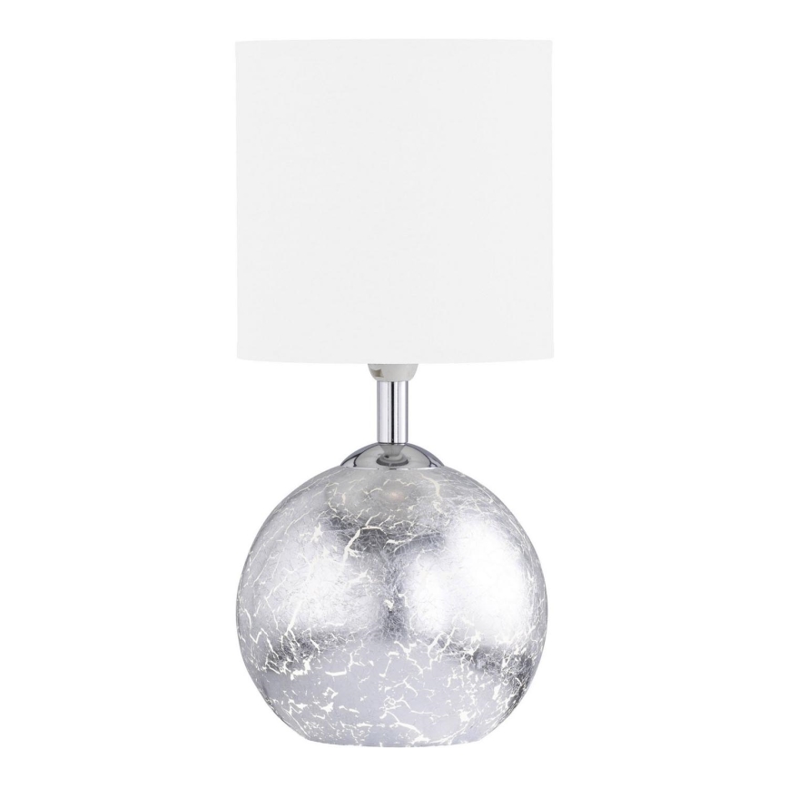 Wofi 8149.02.70.6006 - Bordslampa CARMEN 1xE14/40W/230V + 1xG9/10W silver