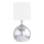 Wofi 8149.02.70.6006 - Bordslampa CARMEN 1xE14/40W/230V + 1xG9/10W silver