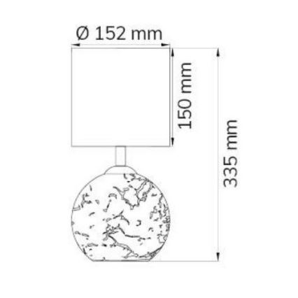 Wofi 8149.02.70.6006 - Bordslampa CARMEN 1xE14/40W/230V + 1xG9/10W silver