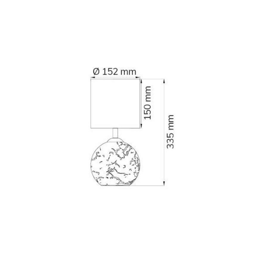 Wofi 8149.02.70.6006 - Bordslampa CARMEN 1xE14/40W/230V + 1xG9/10W silver