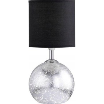 Wofi 8149.02.70.6010 - Bordslampa CARMEN 1xE14/40W/230V svart/silver