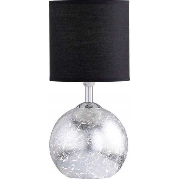 Wofi 8149.02.70.6010 - Bordslampa CARMEN 1xE14/40W/230V svart/silver