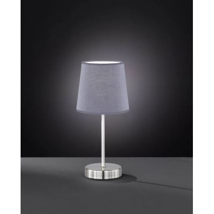 Wofi 8324.01.50.0000 - Bordslampa CESENA 1xE14/42W/230V grå