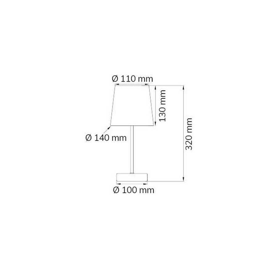 Wofi 832401178000 - Bordslampa CESENA 1xE14/42W/230V grön