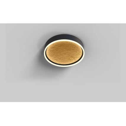 Wofi 9002-104M - LED dimbar taklampa BORDEAUX LED/37W/230V svart/guld
